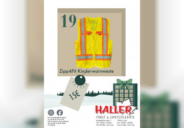 Türchen 19. Zipp4Fit Kinderwarnweste